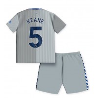Camiseta Everton Michael Keane #5 Tercera Equipación Replica 2023-24 para niños mangas cortas (+ Pantalones cortos)